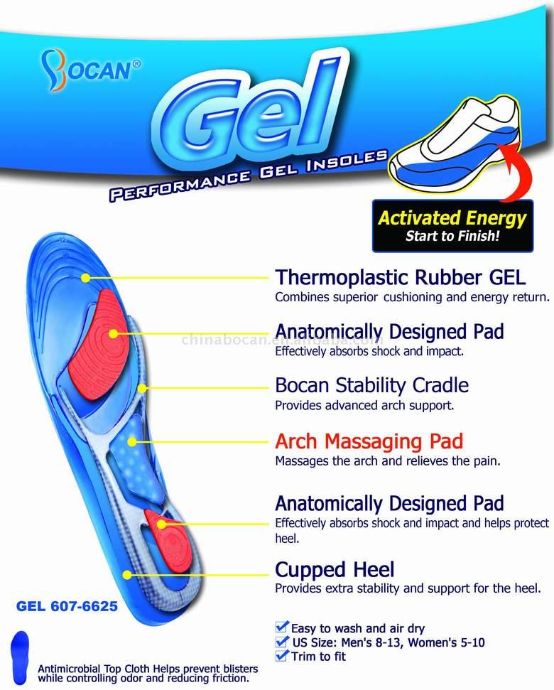  Performance Gel Insoles (Эффективность геля Стельки)