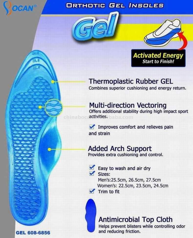  Orthotic Gel Insoles (Gel des orthèses plantaires)