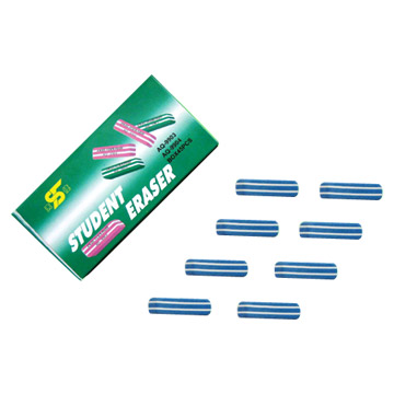  Blue and White Stripe Erasers (Синий и белый Stripe Ластики)