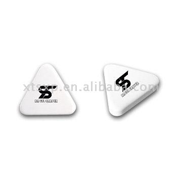  White Triangle Erasers ( White Triangle Erasers)