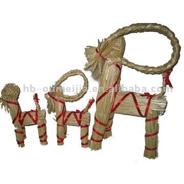  Decoration Straw Goat (Décoration paille de chèvre)