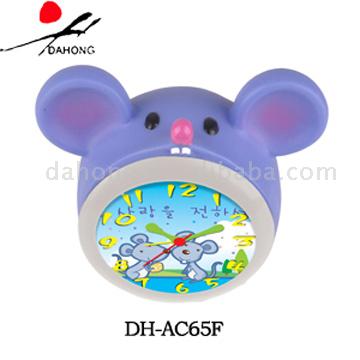  Plastic Mice Shape Clock (Plastic Souris Shape Clock)