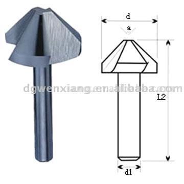  Wholly Ground Three Flutes Chamfering Cutter (Полностью землей трех флейт Chamfering Cutter)