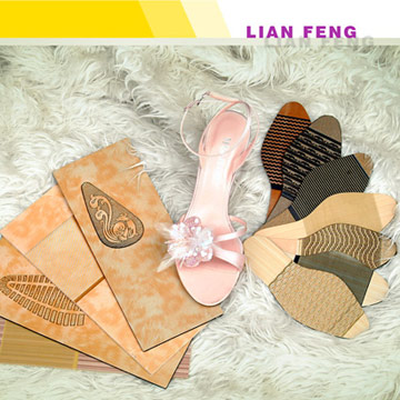  Embossed Rubber Sole Sheets for Ladies (Embossed caoutchouc Feuilles Sole pour les Dames)