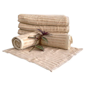  Plain Strip-Shaped Bamboo Towel ( Plain Strip-Shaped Bamboo Towel)