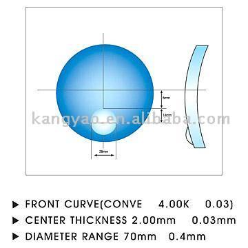  CR39 1.499/1.56 Round Top Bifocal Lens (CR39 1.499/1.56 раунде Топ Бифокальные объектива)