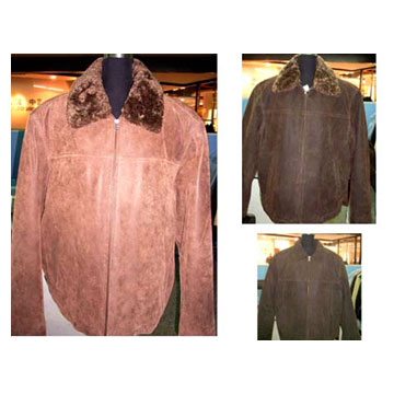  Men`s Pig Suede Printed Coat (Мужские Pig Suede Печатный Герб)