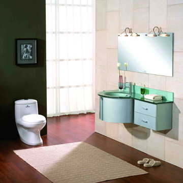  New Design Glass Wash Basin With Cabinet ( New Design Glass Wash Basin With Cabinet)