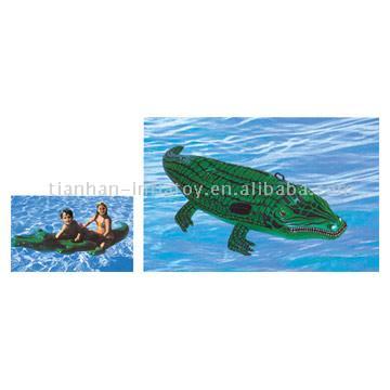  Inflatable Crocodile Rider (Crocodile gonflable Rider)