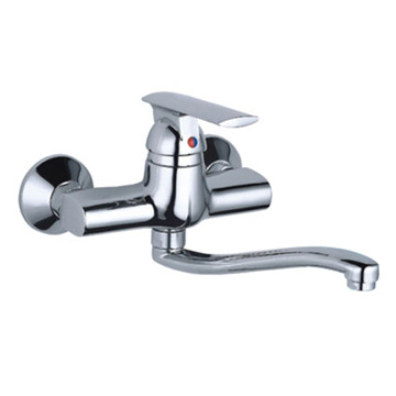  Wall Mounted Sink Mixer (S-Spout) (Настенная Смеситель (S-Носик))