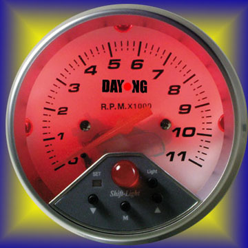  Tachometer (with Shift Light) (Tachymètre (avec la touche Shift Light))