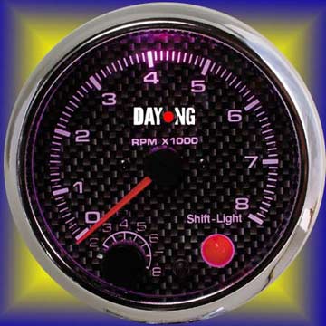  Tachometer (with Shift) (Tachymètre (avec la touche Shift))