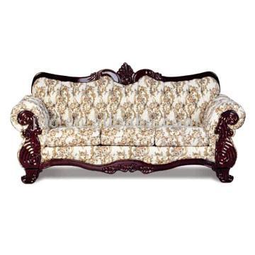  Fabric Wooden Carved Sofa #9295 (Stoff aus Holz geschnitzt Sofa # 9295)