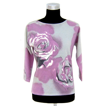  Ladies` Sweater with Printed Design (Женский свитер с печатным рисунком)