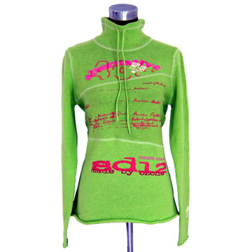  Ladies` 100% Cotton Pullover with Printed Design ( Ladies` 100% Cotton Pullover with Printed Design)