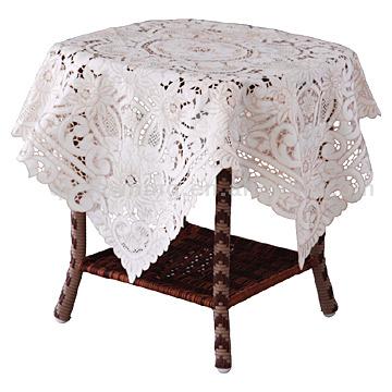  Embroidered Cutwork Tablecloth ( Embroidered Cutwork Tablecloth)