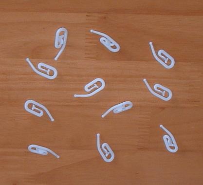  Plastic Curtain Hooks (Plastikvorhang Haken)