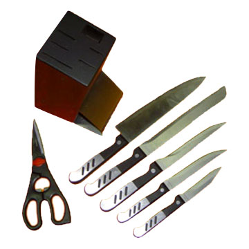 Messer-Set mit Block (Messer-Set mit Block)