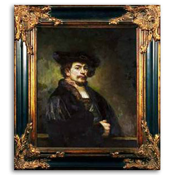  Framed Portrait Oil Painting (Framed Portrait peinture à l`huile)