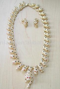  Fashion Leopard Necklace Set (Mode Leopard Necklace Set)