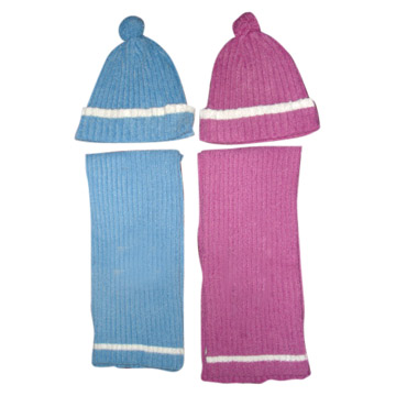  Ladies` Scarf and Hat ( Ladies` Scarf and Hat)