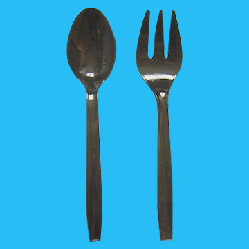 Plastic Servierlöffel und Gabel (Plastic Servierlöffel und Gabel)