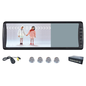  7-inch Rearview Monitor With Parking Sensors And Camera (7-inch Rearview Monitor avec capteurs de stationnement et de la caméra)