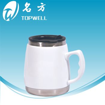  Insulated Porcelain Stainless Steel Mug-6285 ( Insulated Porcelain Stainless Steel Mug-6285)