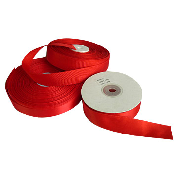  Single Face Circle Bore Satin Ribbons ()