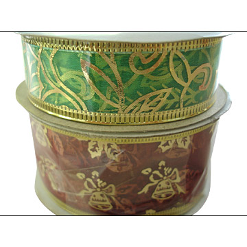  Golden Edge Nylon Yarn Ribbons ()