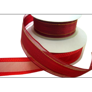  Satin Middle Yarn Edge Ribbons ()