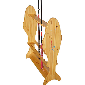  Wooden Fishing Pole Rack (Деревянный удочка R k)