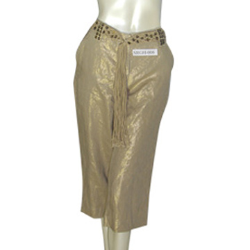 Leinen Blattgold Pants (Leinen Blattgold Pants)