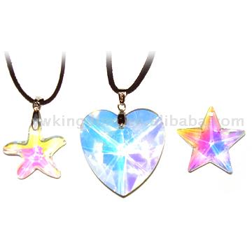  Heart Crystal Pendant (Pendentif coeur cristal)