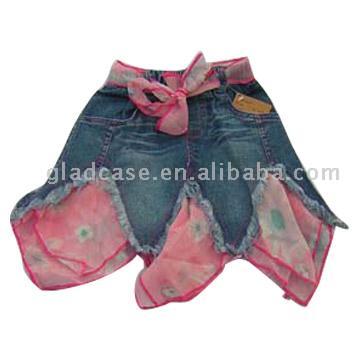  Children`s Jean Skirt ( Children`s Jean Skirt)