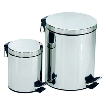  Round Step Bin with Flat Lid (Round Step bac avec couvercle plat)