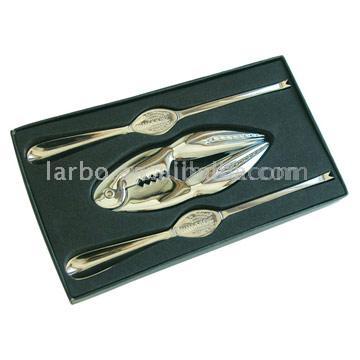  3pc Seafood Cracker and Picks Set (3pc морепродукты Cr ker и выбирает набор)