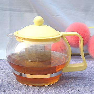  Glass and Plastic Teapot with Filter (Théière en verre et en plastique avec filtre)