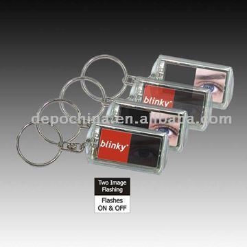  Solar LCD Flashing Key Chain (Solar LCD Flashing Key Chain)