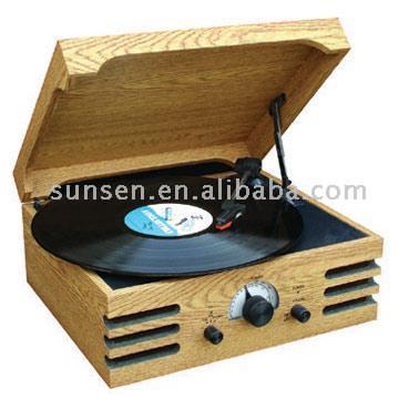  Nostalgic Turntables with Radio Music Center (Platines nostalgique avec Radio Music Center)