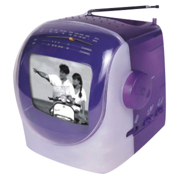  5.5" B/W TV with AM/FM Radio (5.5 "B / W TV avec radio AM / FM)