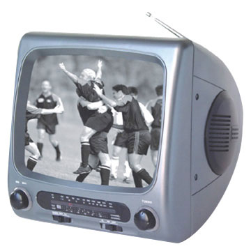  10" B/W TV with AM/FM Radio (10 "B / W TV avec radio AM / FM)