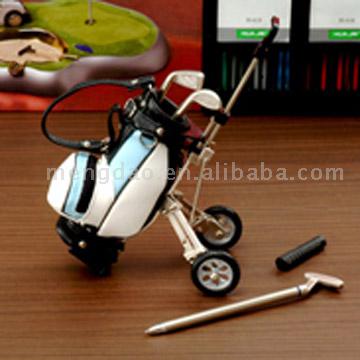  Golf Penholder With Car (Golf Penholder Mit Auto)