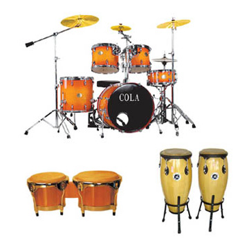  Percussions, Drum Sets, Congas and Bongos