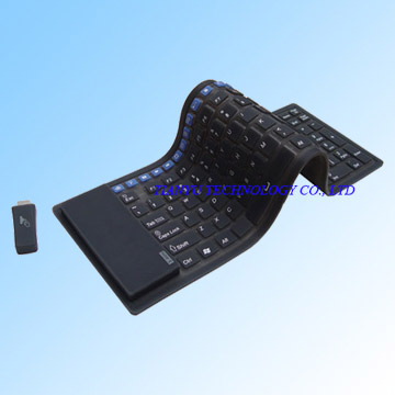  126-Key 2.4GHz Multimedia Wireless Flexible Keyboard (126-клавишная 2.4GHz мультимедиа Беспроводные Гибкая клавиатура)