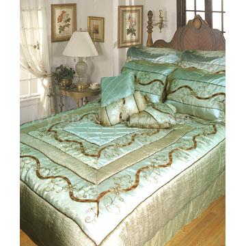  Embroidered 7pcs Bedding Set (Вышитый 7pcs Комплекты постельных принадлежностей)