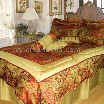  Chenille Jacquard 7pcs Bedding Set (Chenille Jacquard 7pcs Ensemble de literie)