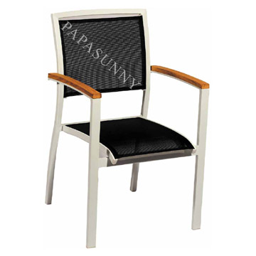  Sling & Teak Armchair (Слинг & тика Кресло)