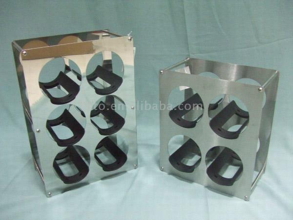  18/0 Stainless Steel 4pcs Wine Rack (18 / 0 Stainless Steel 4pcs Wine Rack)