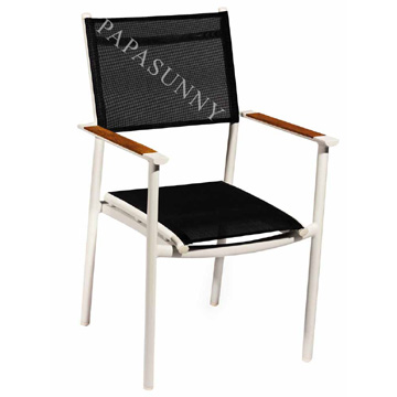  Sling and Teak Armchair (Sling et teck Fauteuil)